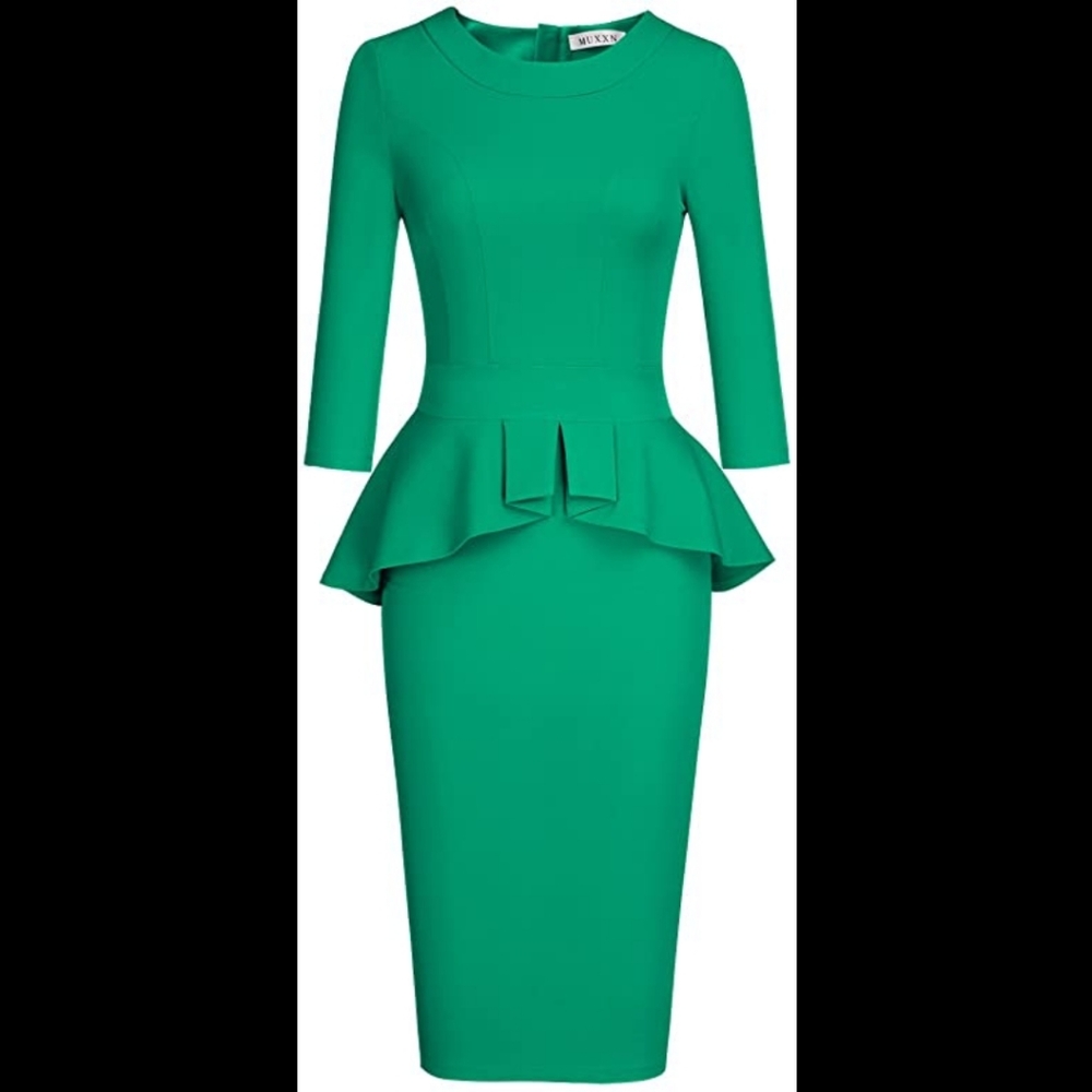 Peplum Pencil Dress